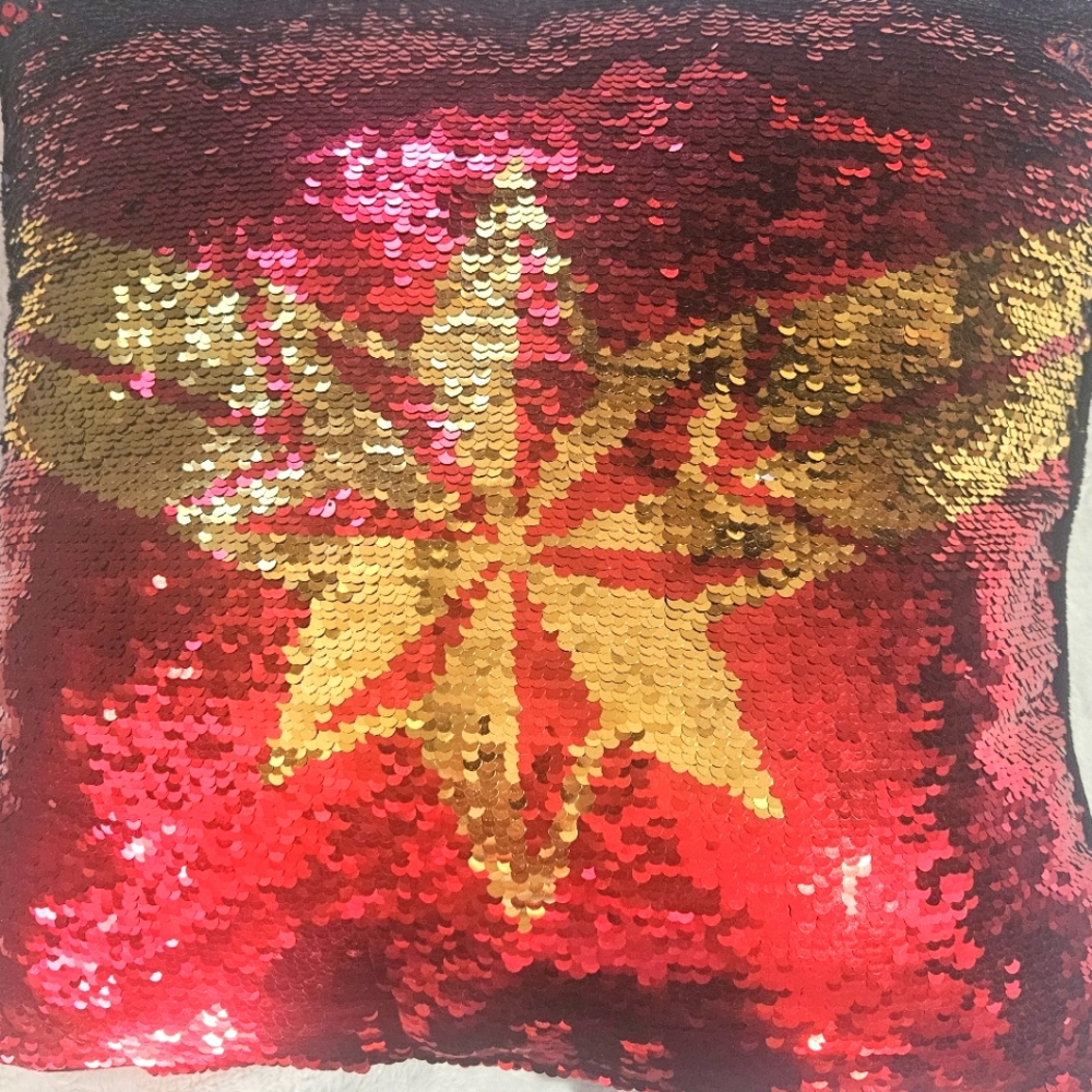 Captin Marvel Sequin Pillow